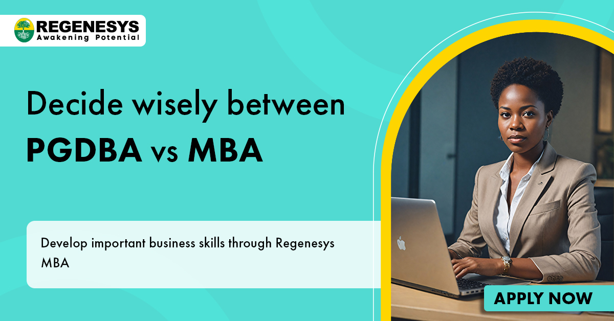 Difference between PGDBA and MBA