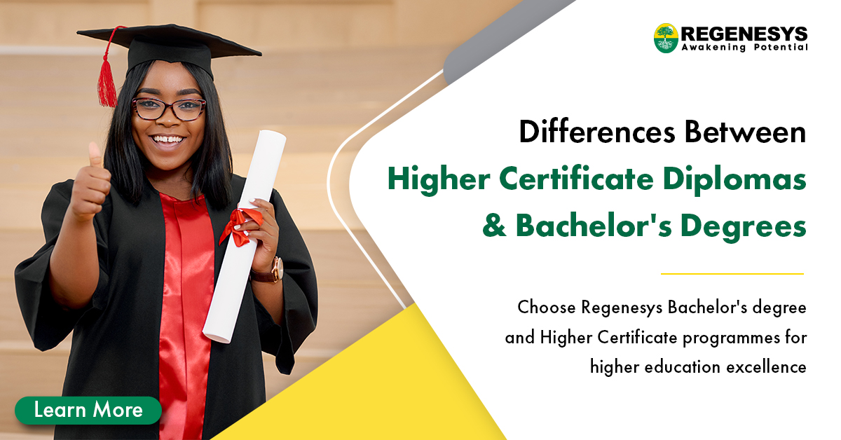 higher certificate diploma and bachelor

